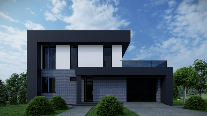 Проект дома DBT 474 - 3 Двухэтажные дома в Украине