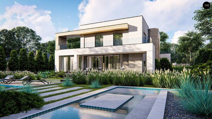 Проєкт будинку Ux31 - Двоповерхові дома в Україні