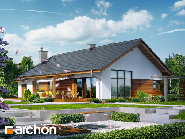 Проект дома Дом в мекинтошах - 2 Одноэтажные дома в Украине