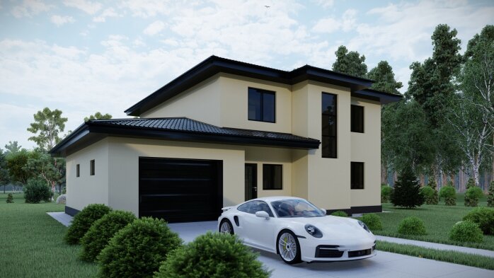 Проект дома DBT 476 - 1 Двухэтажные дома в Украине