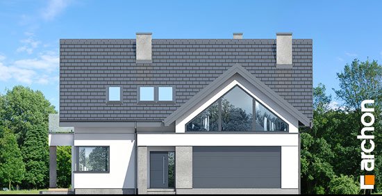 Проєкт будинку Будинок у телімах (Г2) - З мансардним поверхом дома в Україні