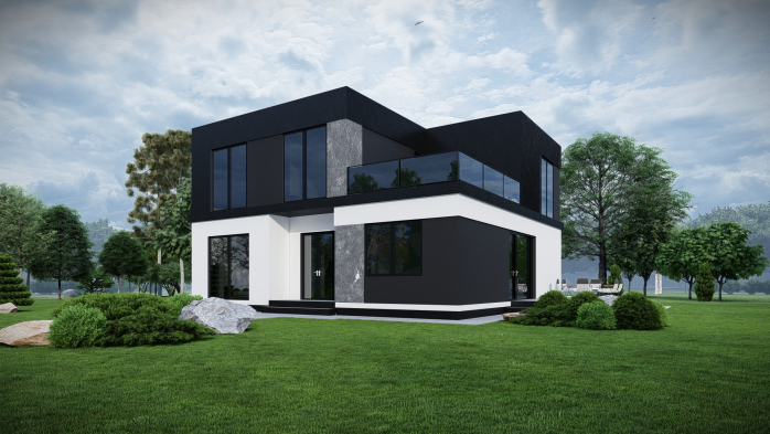 Проект дома DBT 649 - 3 Двухэтажные дома в Украине