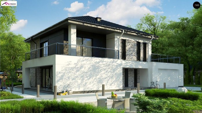 Проєкт будинку U291 - Двоповерхові дома в Україні