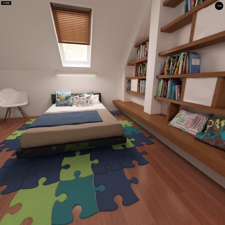 Проект дома U32 - 20 С мансардным этажом дома в Украине