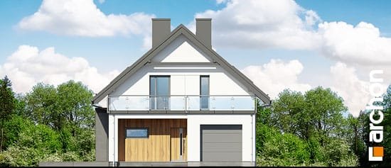Проект дома Дом под хикорой - 3 С мансардным этажом дома в Украине