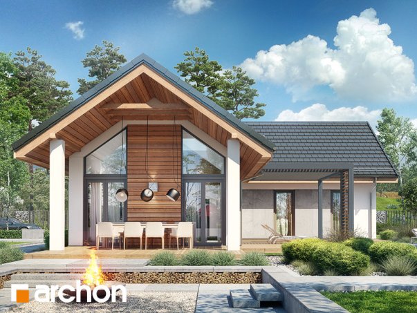 Проект дома Дом в мажанках - 1 Одноэтажные дома в Украине