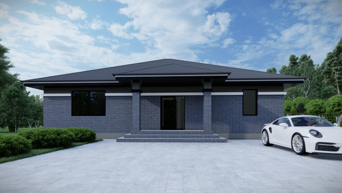 Проект дома DBT 483 - 2 Одноэтажные дома в Украине