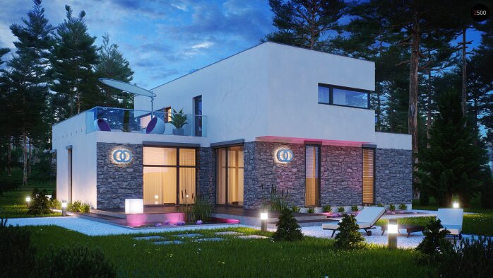 Проект дома Ux46 - 3 Двухэтажные дома в Украине