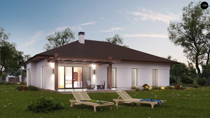 Проєкт будинку U311 - Одноповерхові дома в Україні