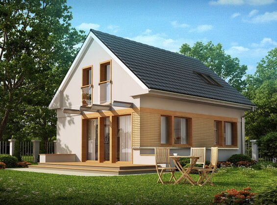 Проект будинку з мансардою z211