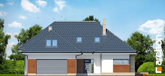 Проект дома Дом в хеномелесе 3  вер.2 - 3 С мансардным этажом дома в Украине