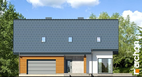 Проєкт будинку Будинок в яблонках 3 (Г2) - З мансардним поверхом дома в Україні