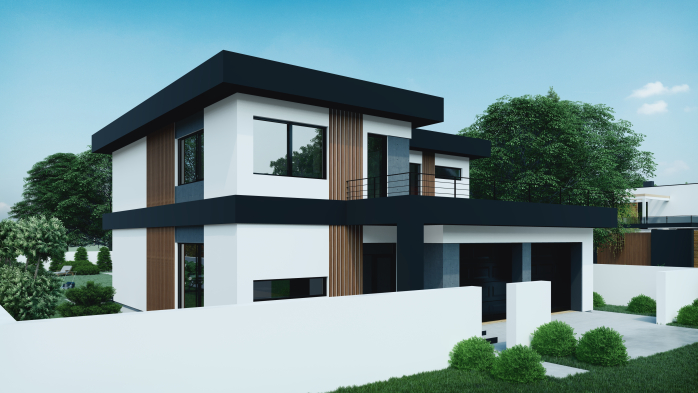 Проєкт будинку DBT 275 - Двоповерхові дома в Україні