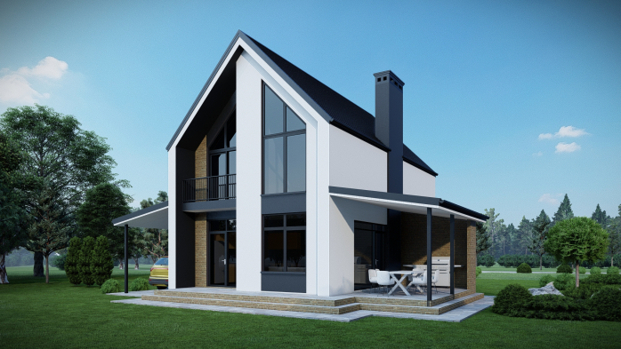 Проєкт будинку DBT 633-2 - Двоповерхові дома в Україні