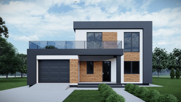 Проєкт будинку DBT 576 - Двоповерхові дома в Україні