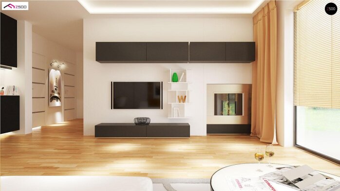 Проєкт будинку U98 L GP - З мансардним поверхом дома в Україні