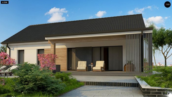 Проект дома U376 35 - 4 Одноэтажные дома в Украине