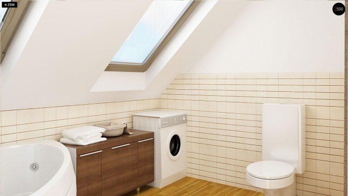 Проєкт будинку U302 - З мансардним поверхом дома в Україні