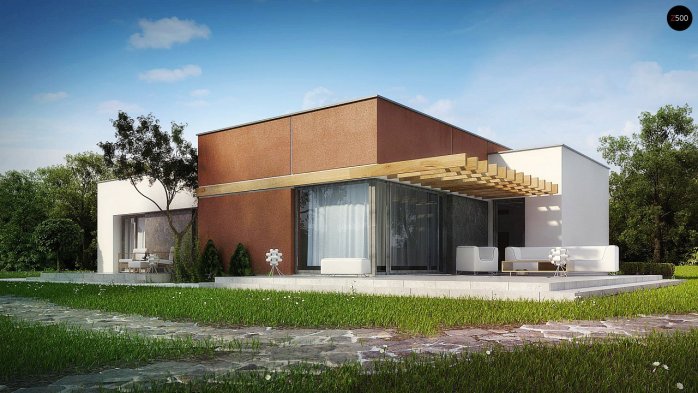 Проєкт будинку Ux101 - Одноповерхові дома в Україні