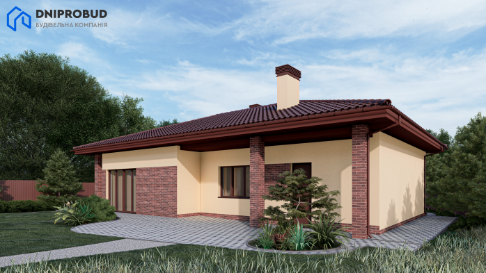 Проєкт будинку Db 10 - Одноповерхові дома в Україні