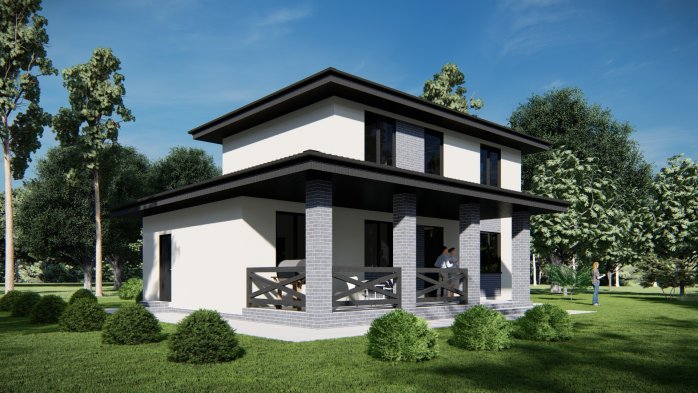 Проєкт будинку DBT 540 - Двоповерхові дома в Україні
