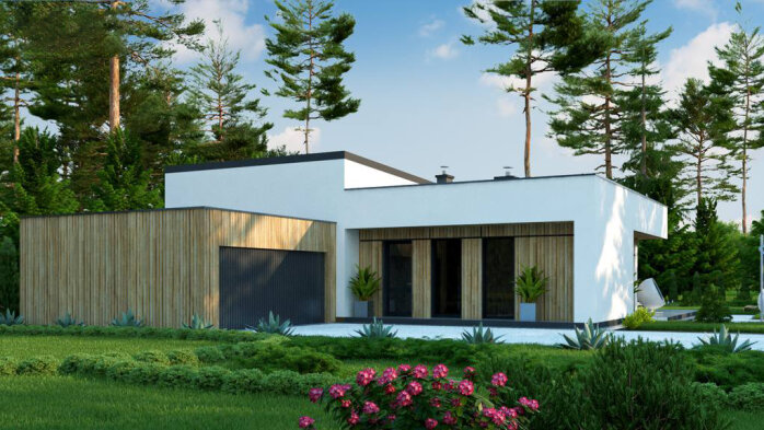 Проект дома Ux35 GL2 - 5 Одноэтажные дома в Украине