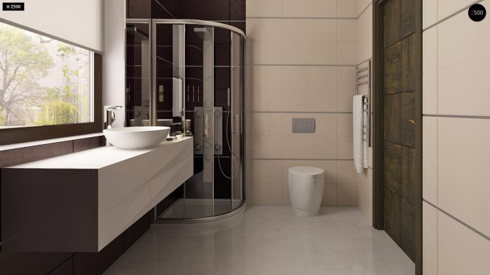 Проект дома U261 v1 - 15 С мансардным этажом дома в Украине