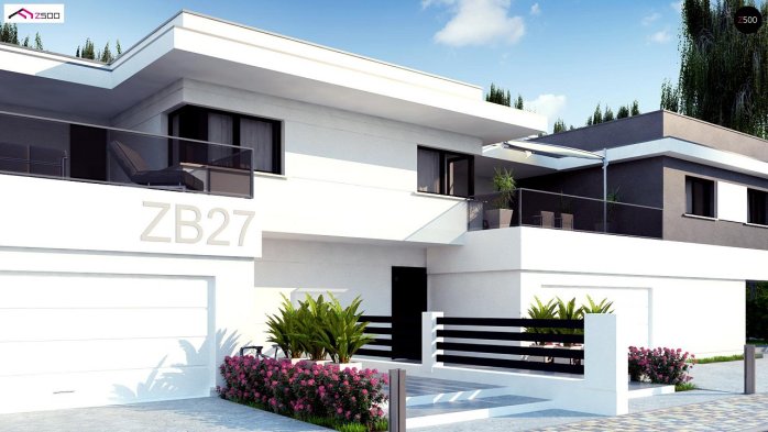 Проект дома Ub27 - 3 Двухэтажные дома в Украине