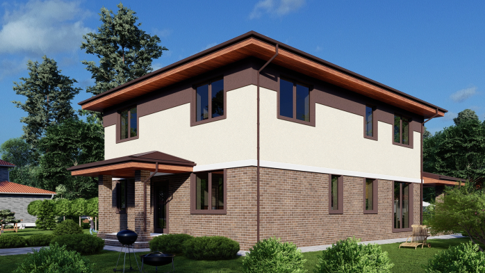 Проект дома DBT 520 - 5 Двухэтажные дома в Украине