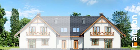 Проект дома Дом под фисташковым деревом 2(Б) вер.2 - 6 С мансардным этажом дома в Украине