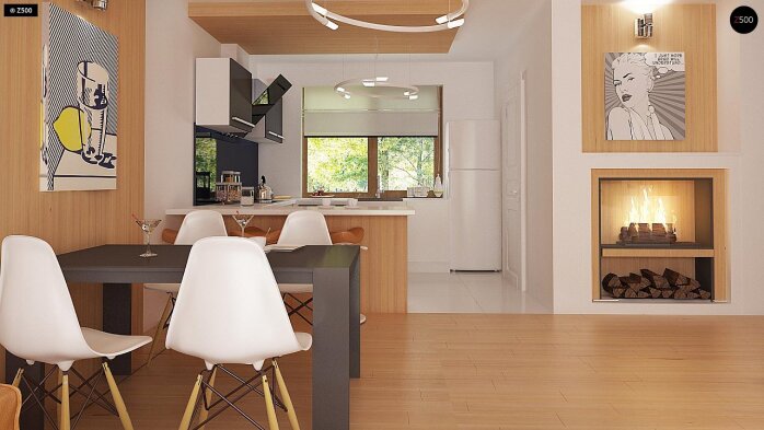 Проект дома U69 - 7 Одноэтажные дома в Украине