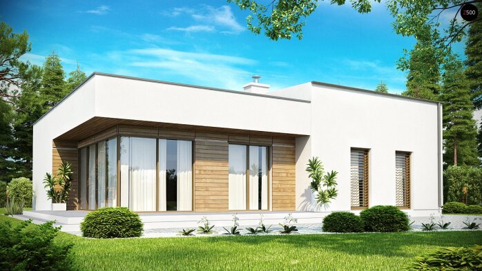 Проект дома Ux35 - 1 Одноэтажные дома в Украине