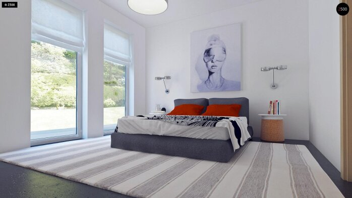 Проєкт будинку U204 GP - Одноповерхові дома в Україні