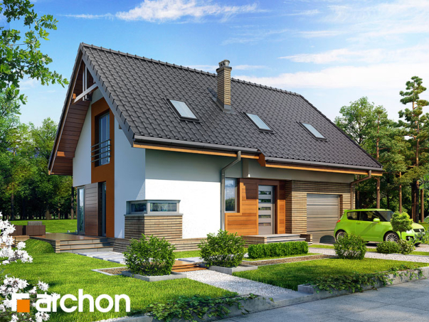 Проект дома Дом под личи вер.2 - 2 С мансардным этажом дома в Украине