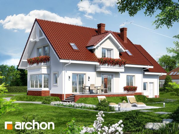 Проект дома Дом в каллах 2 вер.2 - 2 С мансардным этажом дома в Украине