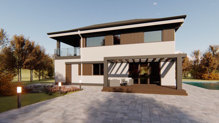 Проєкт будинку DB 36 v2 - Двоповерхові дома в Україні