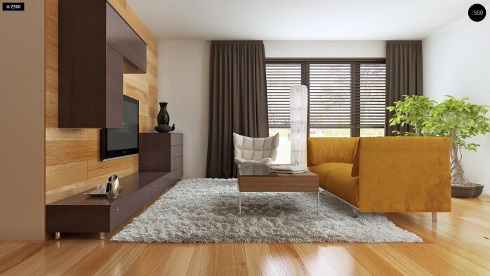 Проект дома U101 L h+ - 4 С мансардным этажом дома в Украине