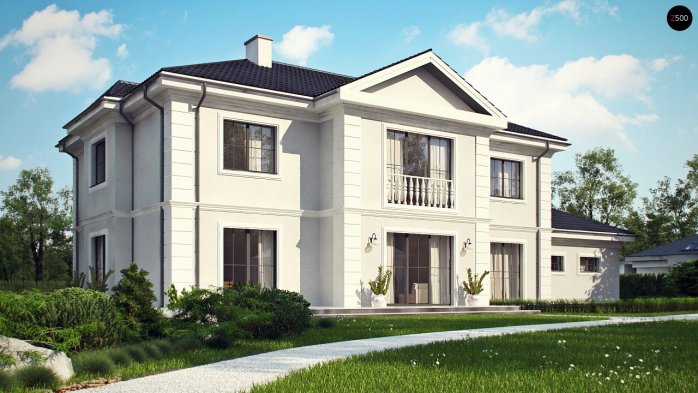 Проєкт будинку Ux113 - Двоповерхові дома в Україні