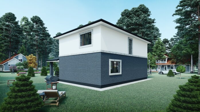 Проект дома DBT 268-2 - 4 Двухэтажные дома в Украине