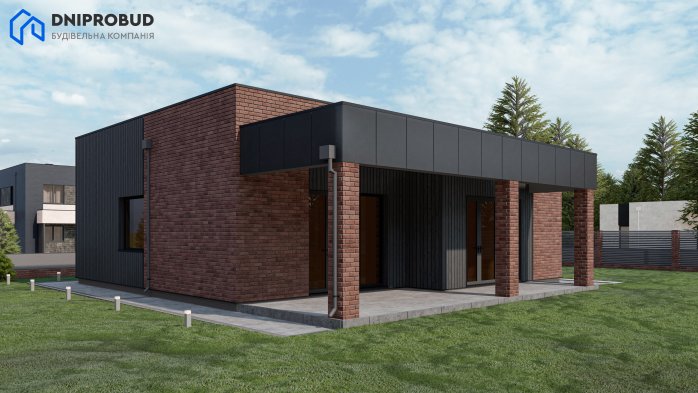 Проект дома DB 28 - 2 Одноэтажные дома в Украине