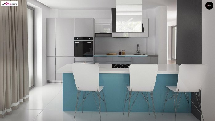 Проєкт будинку Ux107 - Двоповерхові дома в Україні