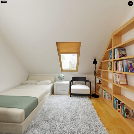 Проєкт будинку U34 - З мансардним поверхом дома в Україні