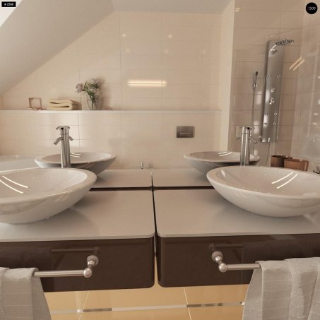 Проект дома Ub4 - 20 С мансардным этажом дома в Украине