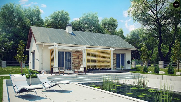 Проєкт будинку U309 - Одноповерхові дома в Україні