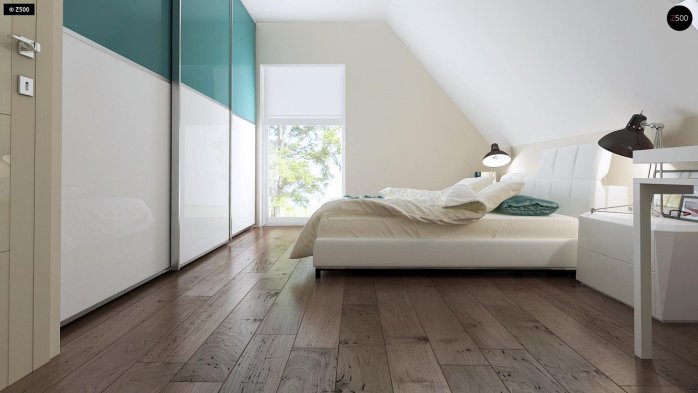 Проект дома U92 - 10 С мансардным этажом дома в Украине