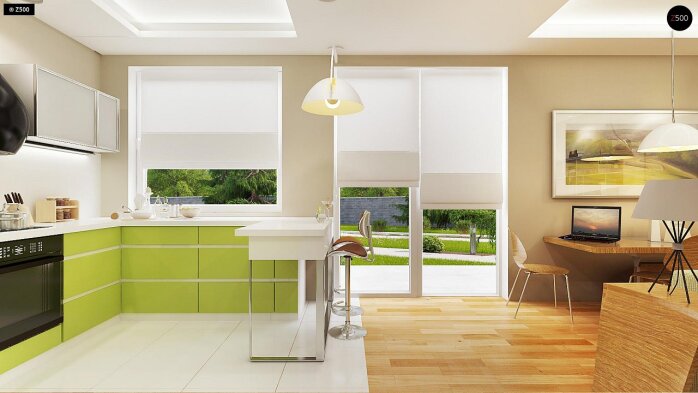 Проект дома U78 - 6 Одноэтажные дома в Украине