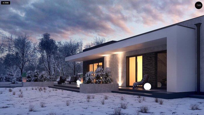 Проєкт будинку Ux96 - Одноповерхові дома в Україні