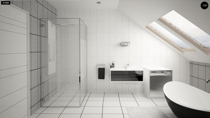 Проєкт будинку U219 - З мансардним поверхом дома в Україні