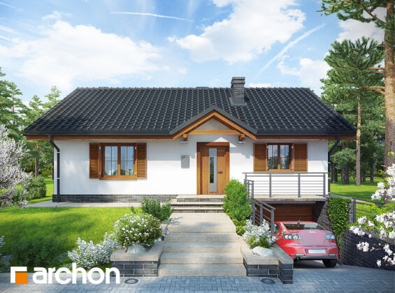 Проект будинку з цокольним поверхом 2566