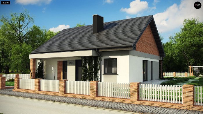 Проєкт будинку U316 - Одноповерхові дома в Україні